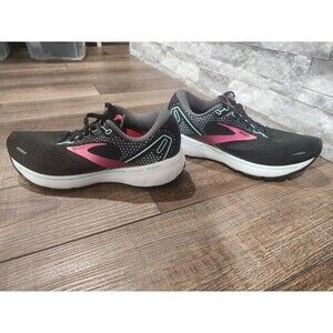 Brooks Women's Ghost 14 Black Pink Running Shoes Sneakers Size 7 B 1203561B013